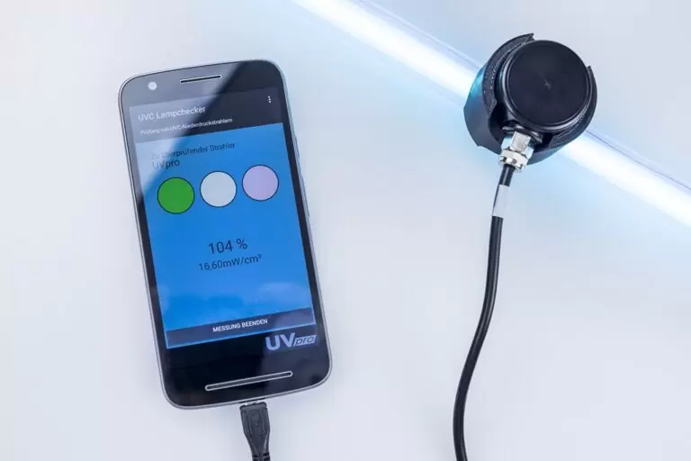 Miernik mocy i efektywności promieniowania UVC UVpro Lampchecker (17)